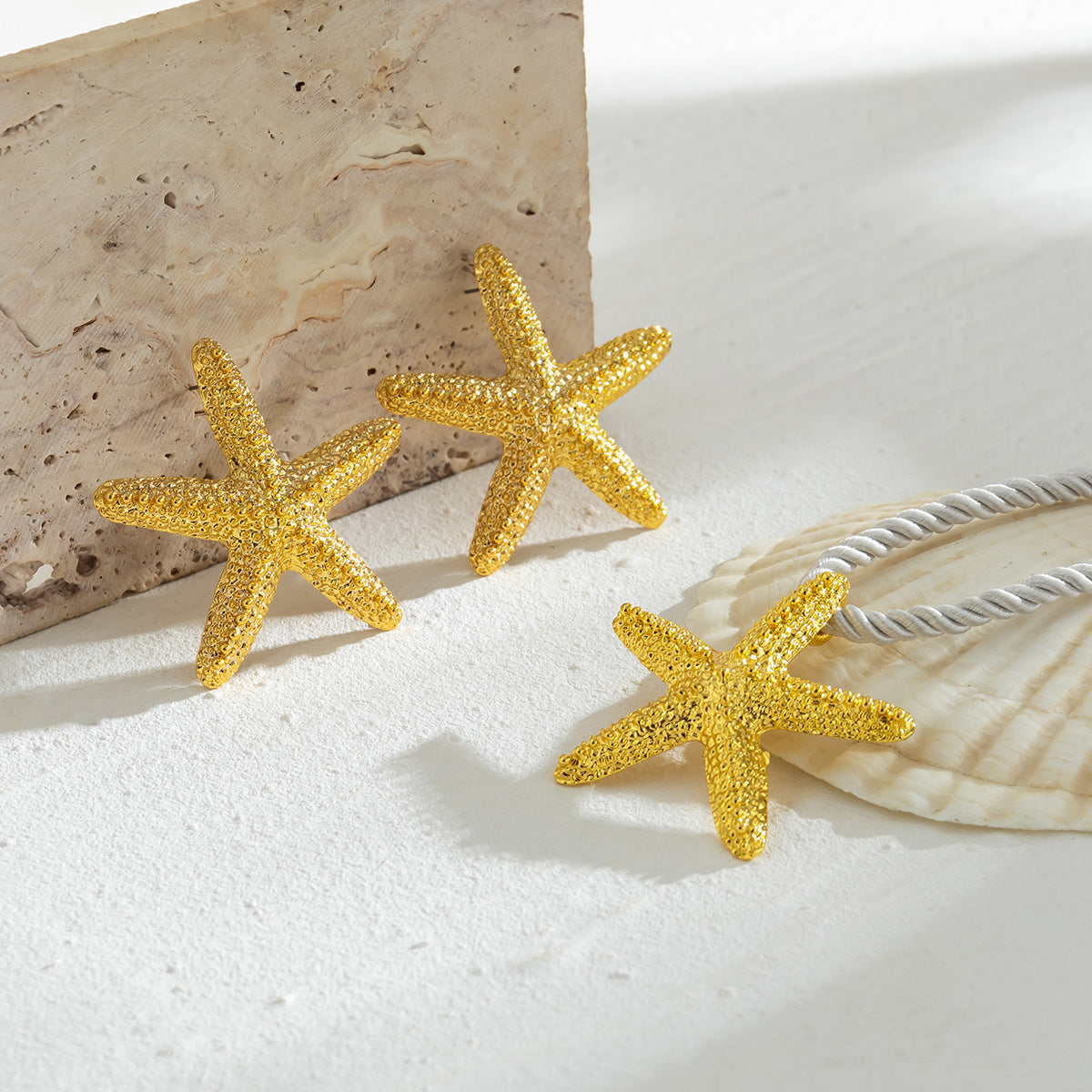 Starfish Necklace/Earrings Set