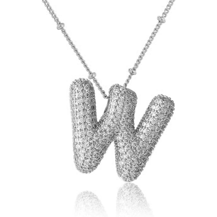 Bubble Initial Necklace