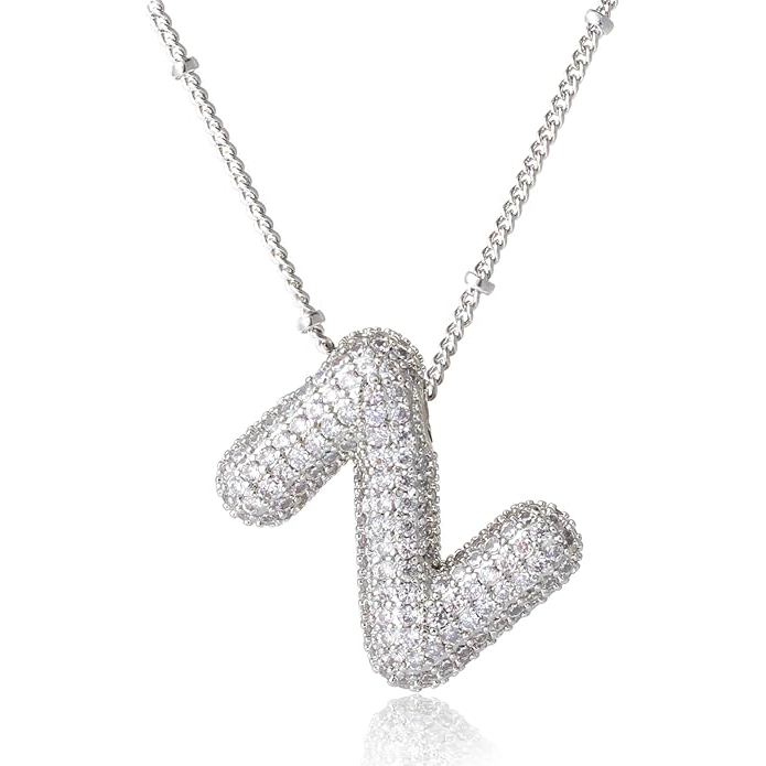 Bubble Initial Necklace