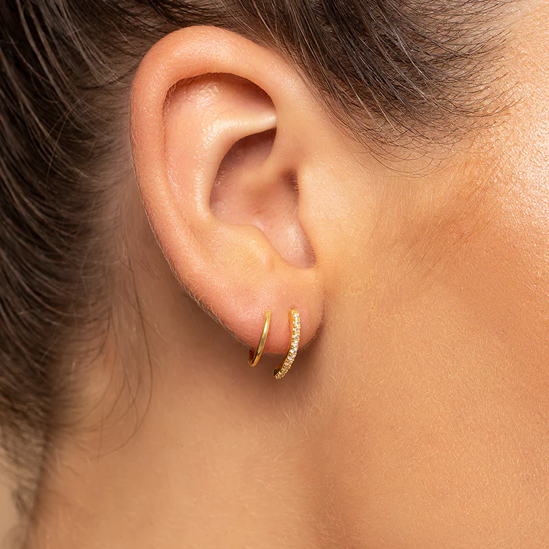 Faux Double Earrings