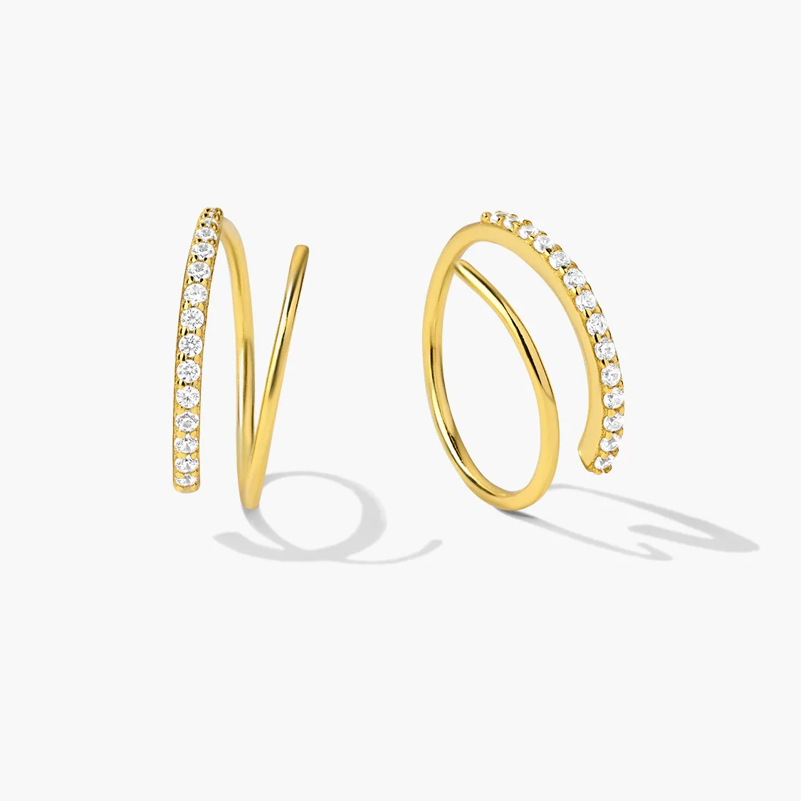 Faux Double Earrings