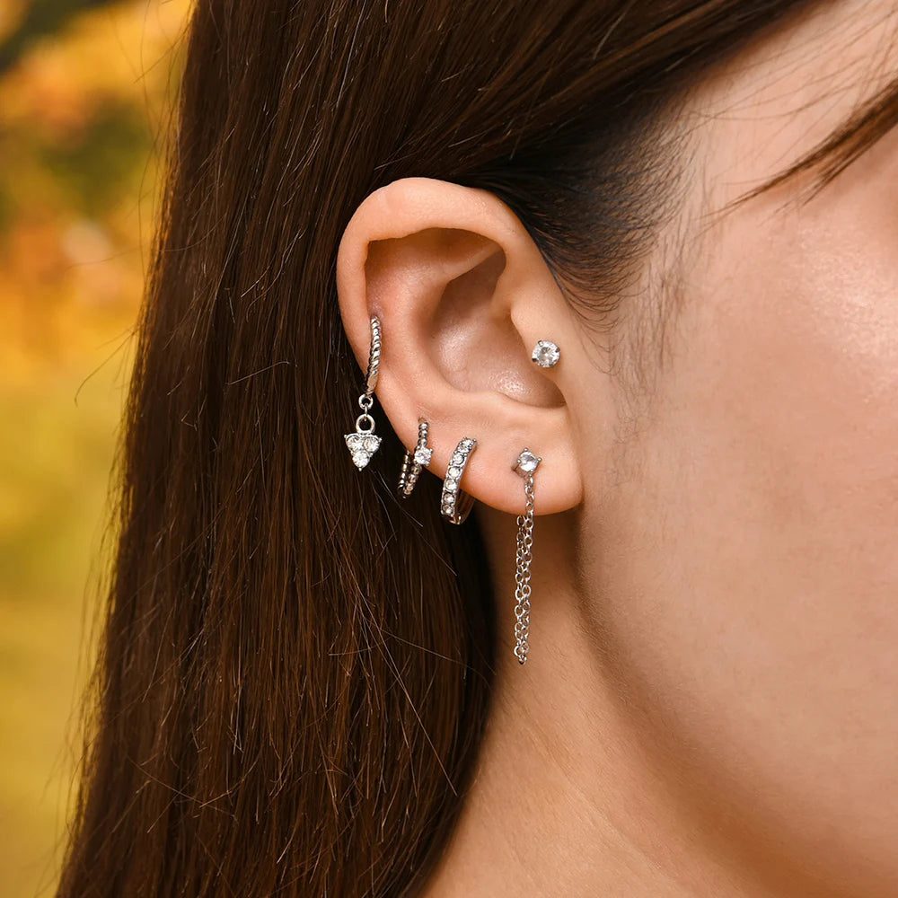 5 Piece Earrings Set