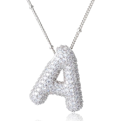 Bubble Initial Necklace