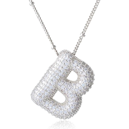 Bubble Initial Necklace