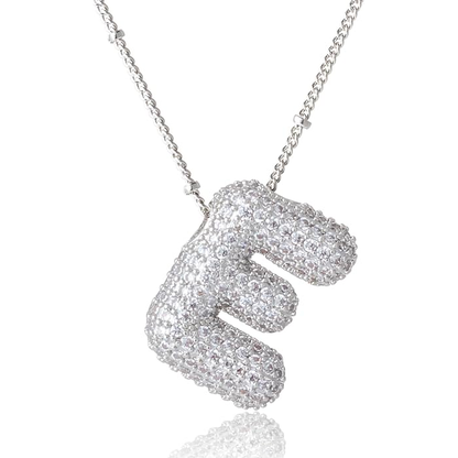 Bubble Initial Necklace