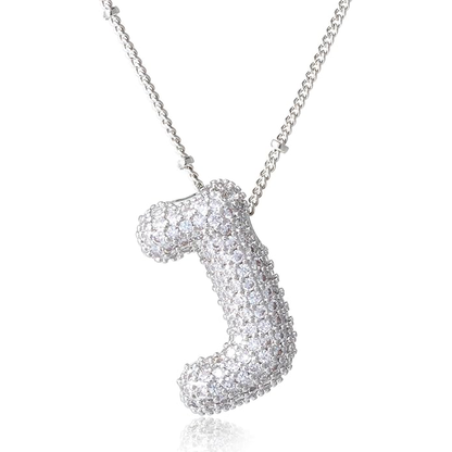 Bubble Initial Necklace