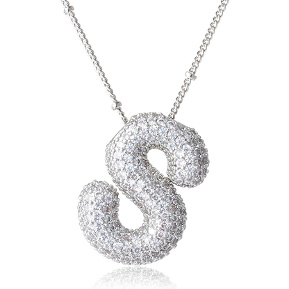 Bubble Initial Necklace