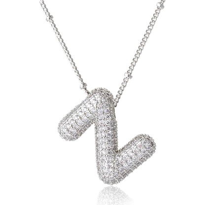 Bubble Initial Necklace