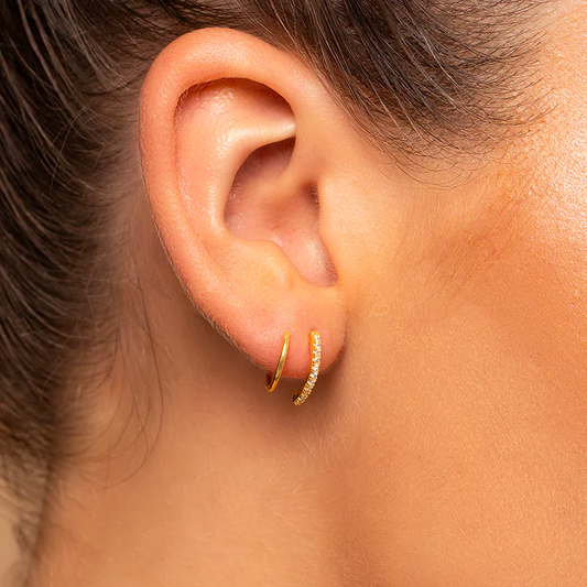 Faux Double Earrings