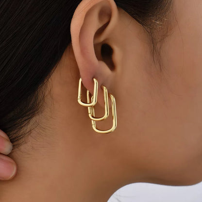 Square Hoop Earrings