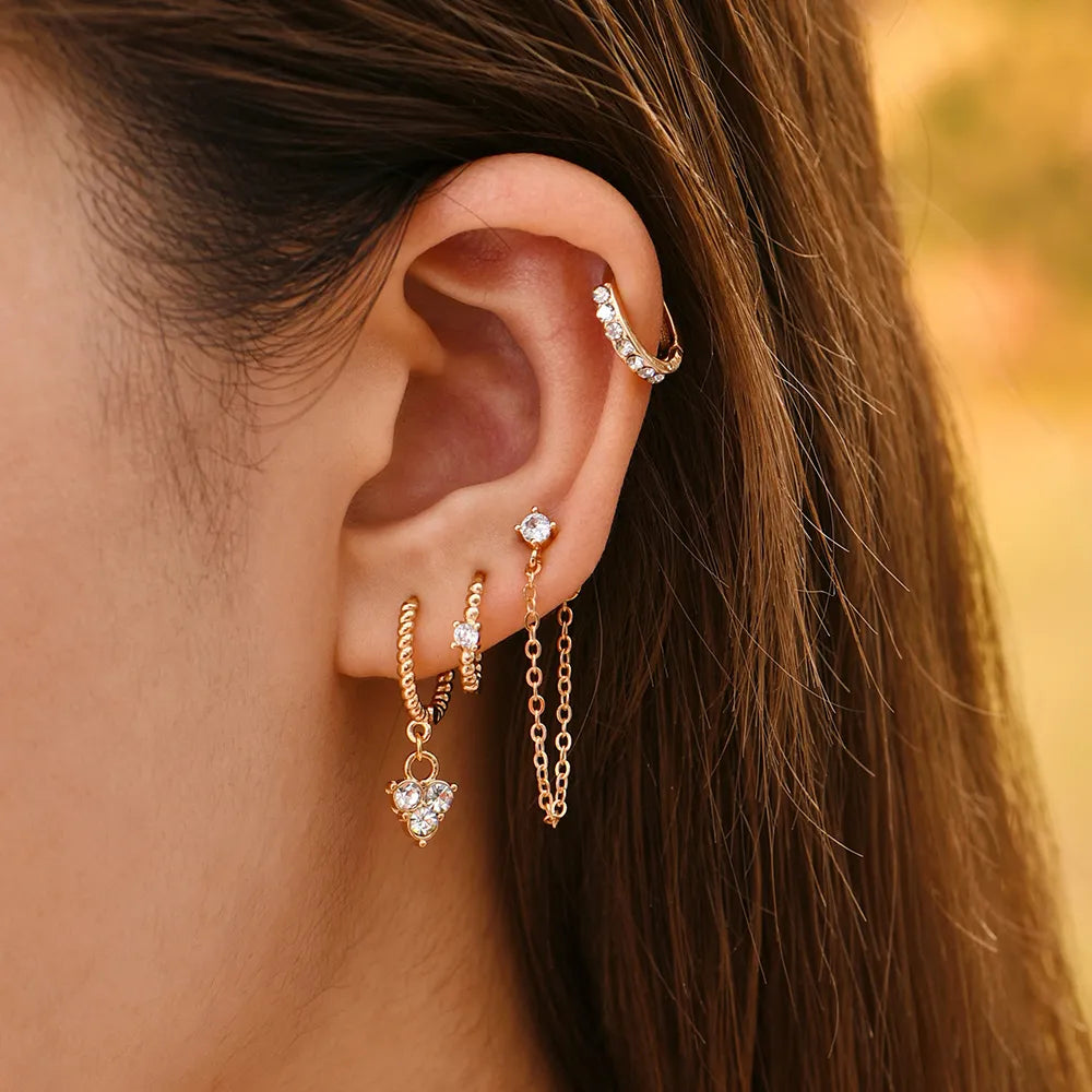 5 Piece Earrings Set